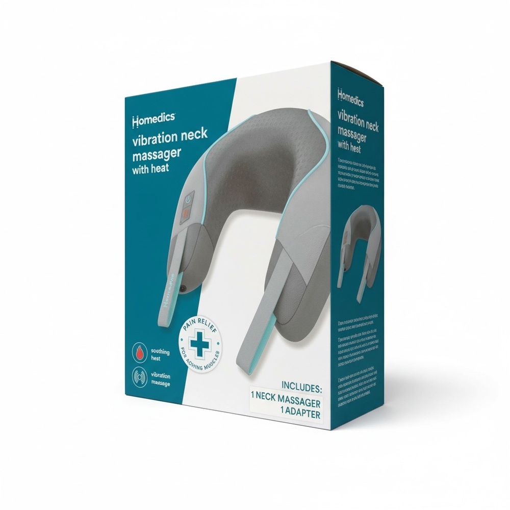 Homedics Gray and Blue Vibration Neck Massager